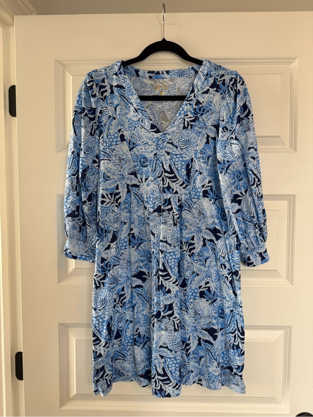 NWOT Lilly Pulitzer Cass Dress in the Bonaire Blue Coastal Constellation